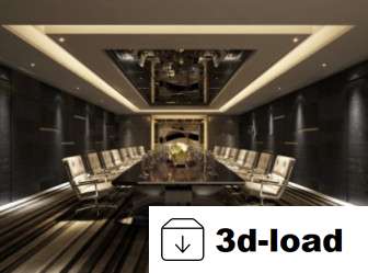 3d модель 3D интерьер модели для конференц-зала