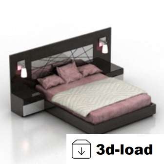 3d модель Делюкс с двуспальной кроватью