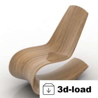 3d модель деревянного стула Arc
