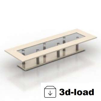 3d модель конференц-стола