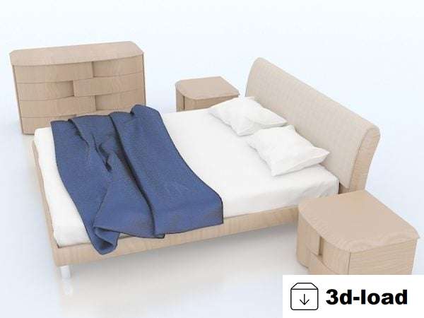 3d модель мебели для спальни