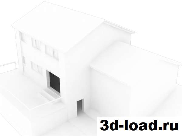 3d модель особняк без стилизации solidworks скачать
