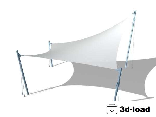 3d модель пляжного навеса