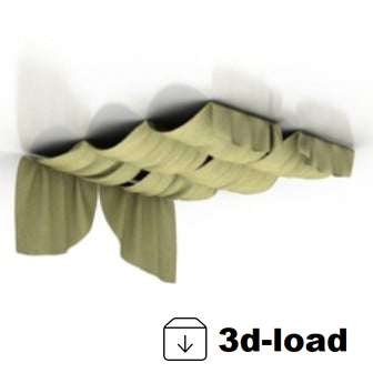 3d модель потолочного занавеса