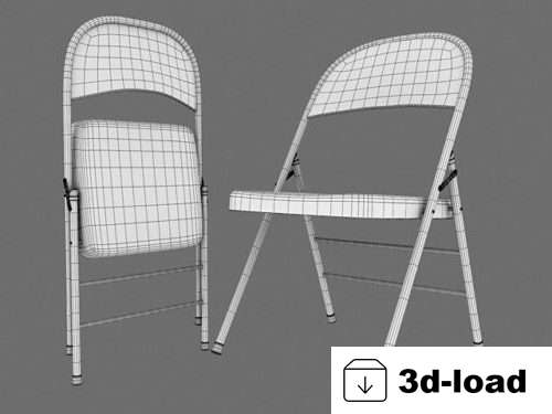3d модель складного стула
