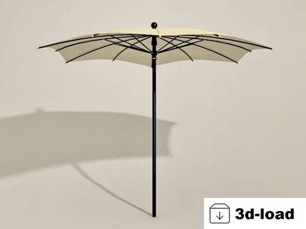 3d модель солнечного зонта