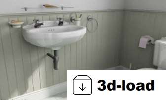3d модель туалетной мебели
