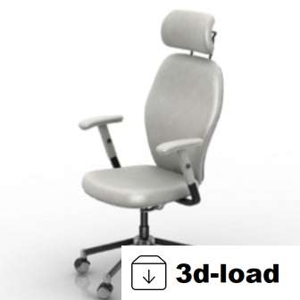 3d модель удобного офисного кресла