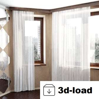 3d модель занавеса Windows