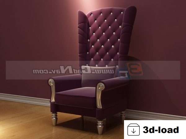 3d модель Антикварная мебель Мебель Тронный стул