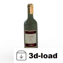 3d модель Бар Винная Бутылка