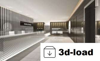 3d модель Бизнес Офис Интерьер Сцена