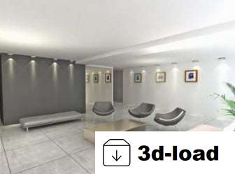 3d модель Бизнес зал Интерьер комнаты
