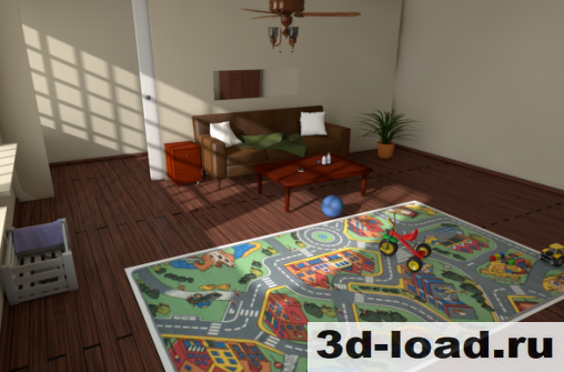 3d модель Интерьер детской комнаты