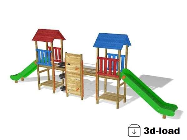 3d модель Детская площадка Playset