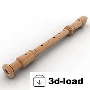 3d модель Флейта