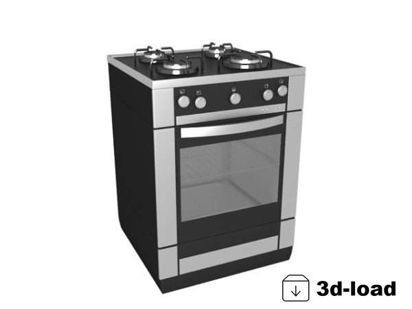 3d модель Газовая плита для кухни