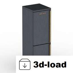3d модель Холодильник Smeg Two Doors