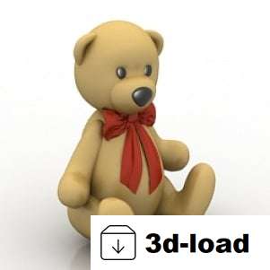 3d модель Игрушка Медведь