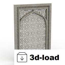 3d модель Исламская дверная рама