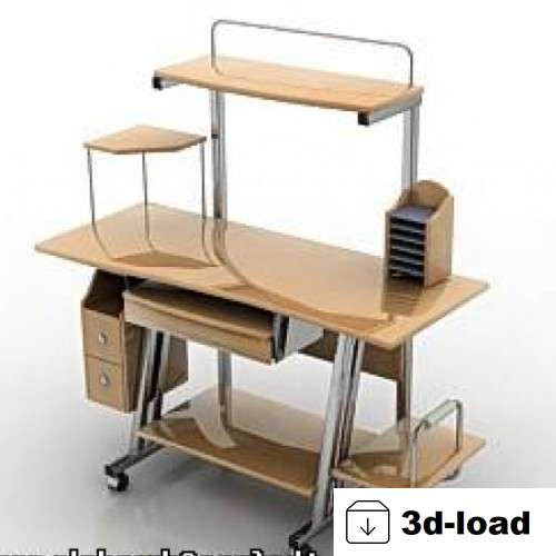 3d модель Компьютерный Стол