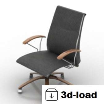 3d модель Компьютерное Кресло Шкив