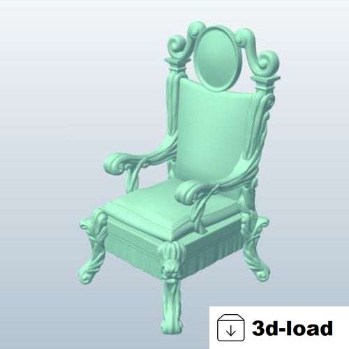 3d модель Кресло Queen Throne