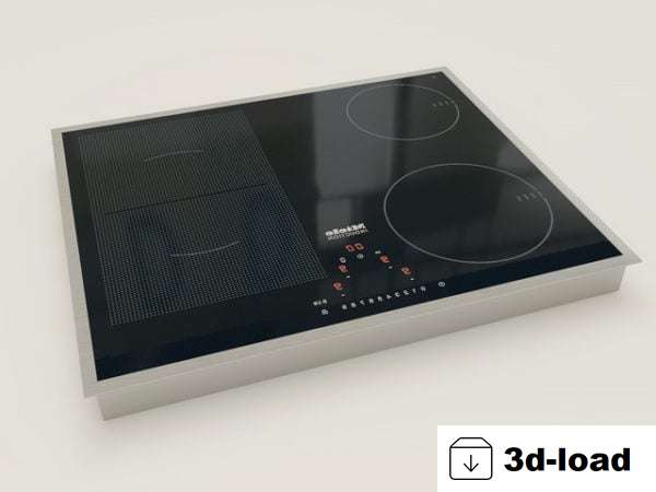 3d модель Кухонная Индукционная Плита