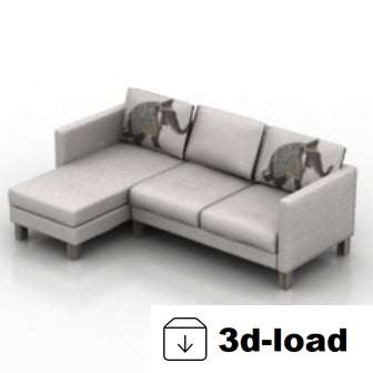 3d модель L Диван Дизайн