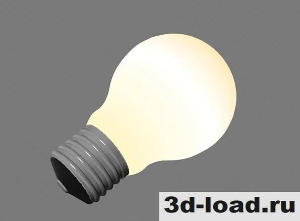 3d модель Лампочка