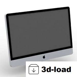 3d модель Mac Cinema ЖК-монитор