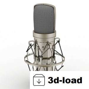 3d модель Микрофон записи