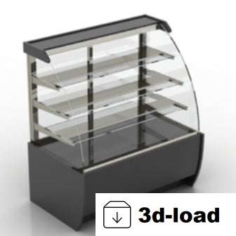3d модель Многослойная стеклянная витрина