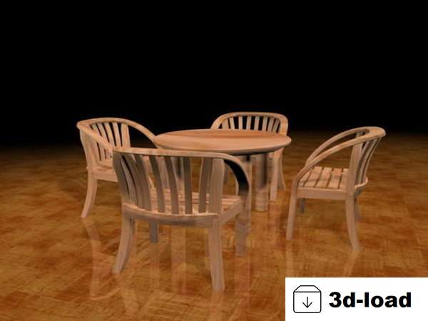 3d модель Наборы для столовой 3D