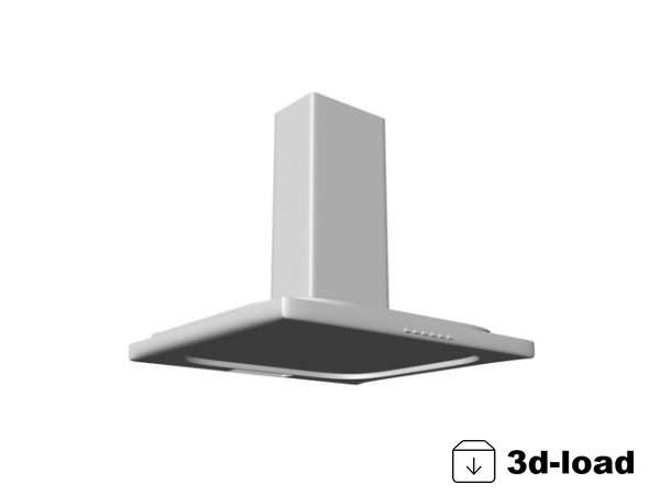 3d модель Настенная кухонная вытяжка