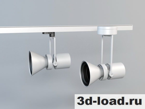 3d модель Поворотные светильники