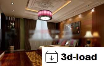 3d модель Принцесса Комната Спальня Интерьер Сцена