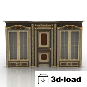 3d модель Роскошный Дворец Коридор
