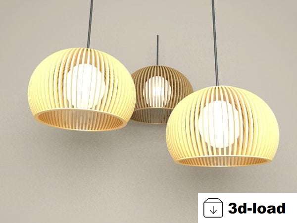 3d модель Современный декор подвесные светильники