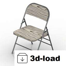 3d модель Студенческий стул Basic Design 3D Model