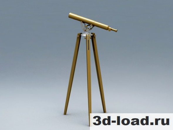 3d модель Телескоп Галилео