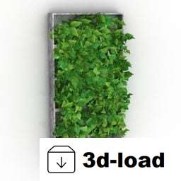 3d модель Трава Растение Декор Стена