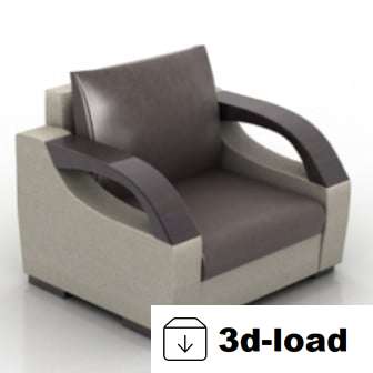 3d модель Удобный диван-кресло