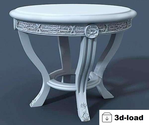 3d модель Викторианский чайный столик