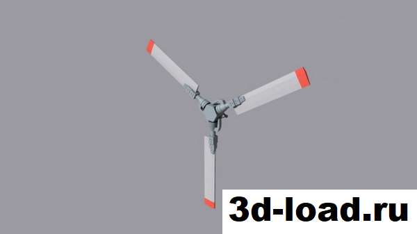 3d модель лопасти хвостового винта вертолета Ми-24